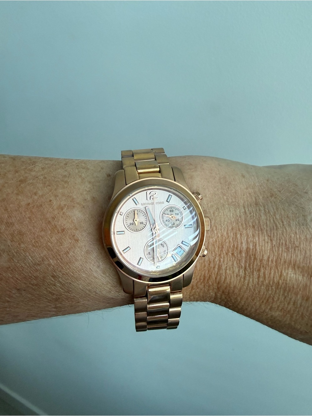 Michael Kors Rose Gold-tone Chronograph Watch
